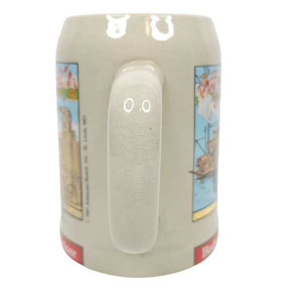 Vtg 1991 Anheuser Busch Budweiser Beer Mug Stein Bud Ceramic Wake Up To Missouri - Picture 7 of 10